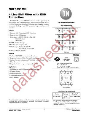 NUF4401MNT1G datasheet  